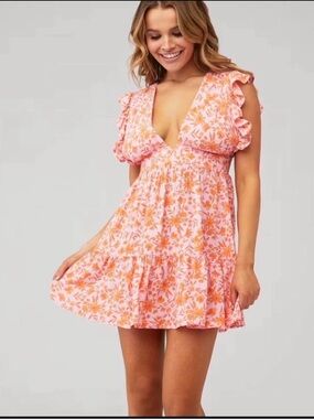 Stillwater Jessie Mini Dress in Pink Floral